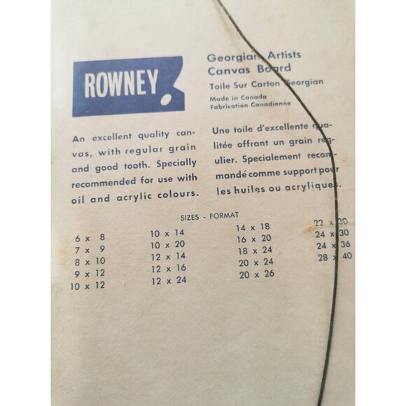 Original Oil Painting Waterfront by Peggy Hill Signed 1974 H 24.25 inch, W 30.25 - Picture 14 of 16